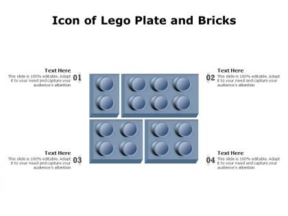 Icon of lego plate and bricks