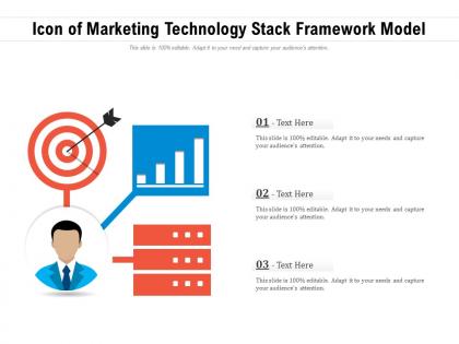 Icon of marketing technology stack framework model