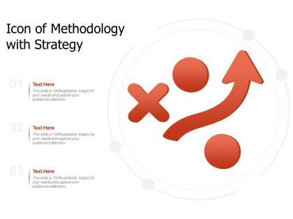 Icon of methodology with strategy