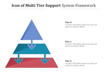 Icon of multi tier support system framework
