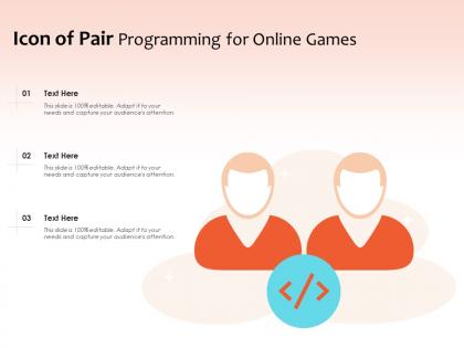 Icon of pair programming for online games