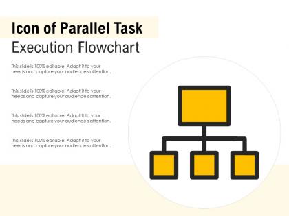 Icon of parallel task execution flowchart