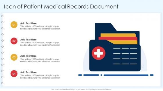 Icon Of Patient Medical Records Document
