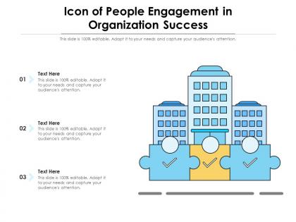 Icon of people engagement in organization success