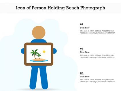 Icon of person holding beach photograph