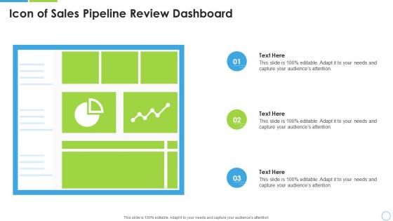 Icon of sales pipeline review dashboard