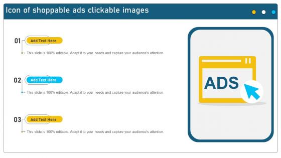Icon Of Shoppable Ads Clickable Images