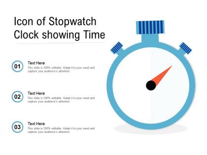 Icon of stopwatch clock showing time
