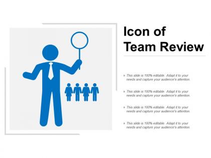 Icon of team review
