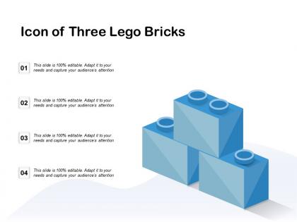 Icon of three lego bricks