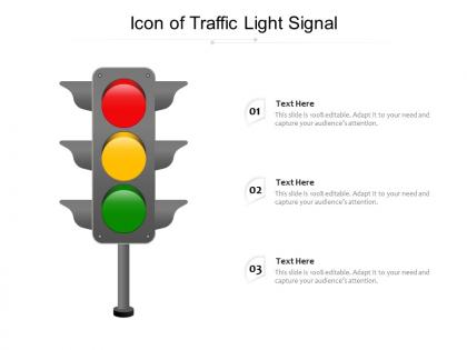 Icon of traffic light signal