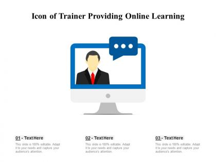 Icon of trainer providing online learning