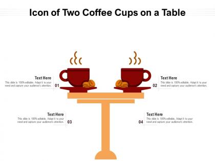 Icon of two coffee cups on a table