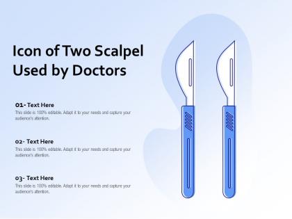 Icon of two scalpel used by doctors