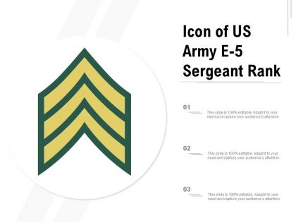 Icon of us army e 5 sergeant rank