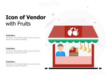 Icon of vendor with fruits