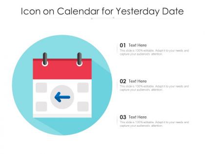 Icon on calendar for yesterday date