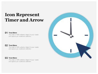 Icon represent timer and arrow