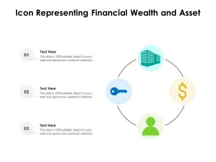 Icon representing financial wealth and asset