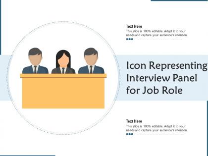 Icon representing interview panel for job role