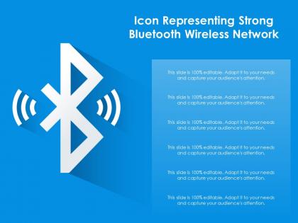 Icon representing strong bluetooth wireless network