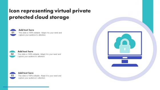 Icon Representing Virtual Private Protected Cloud Storage