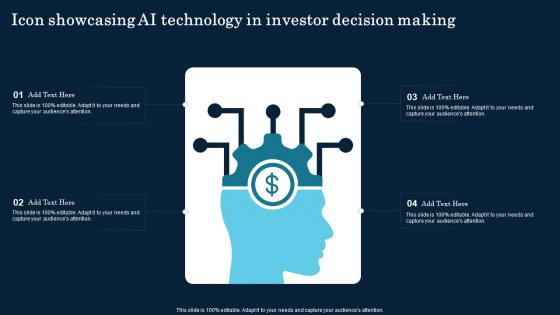 Icon Showcasing Ai Technology In Investor Decision Making