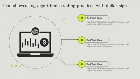 Icon Showcasing Algorithmic Trading Practices With Dollar Sign