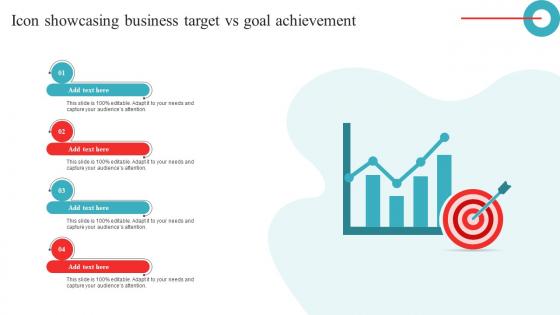 Icon Showcasing Business Target Vs Goal Achievement