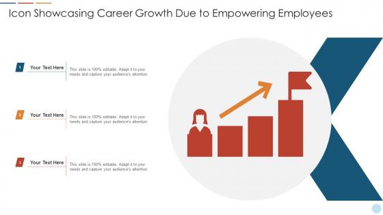 Icon Showcasing Career Growth Due To Empowering Employees