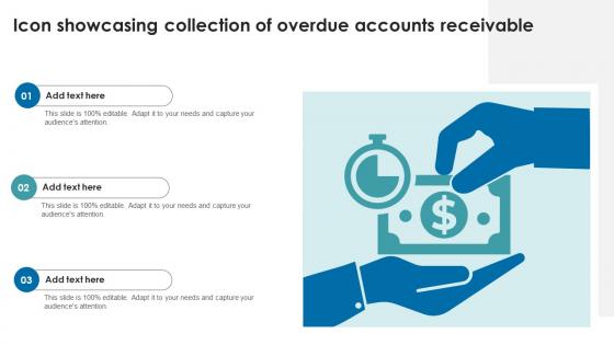 Icon showcasing collection of overdue accounts receivable