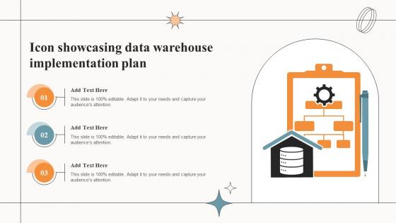 Icon Showcasing Data Warehouse Implementation Plan