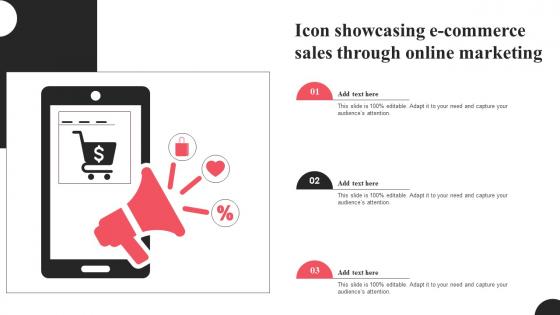 Icon Showcasing E Commerce Sales Through Online Marketing