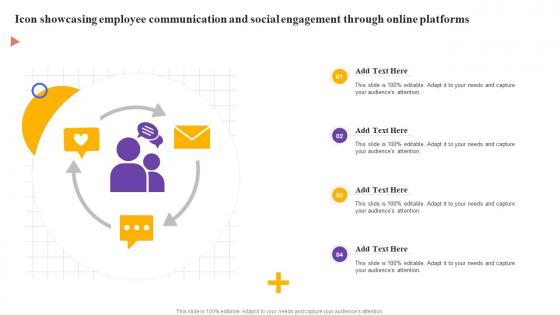 Icon Showcasing Employee Communication And Social Engagement Through Online Platforms