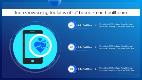 Icon Showcasing Features Of IoT Based Smart Healthcare