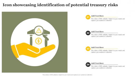Icon Showcasing Identification Of Potential Treasury Risks