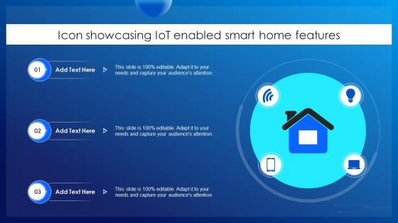 Icon Showcasing IoT Enabled Smart Home Features