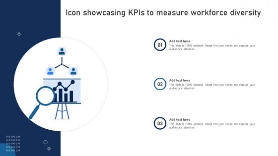 Icon Showcasing KPIs To Measure Workforce Diversity