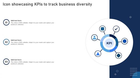 Icon Showcasing KPIs To Track Business Diversity