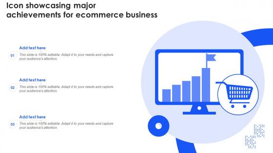 Icon Showcasing Major Achievements For Ecommerce Business