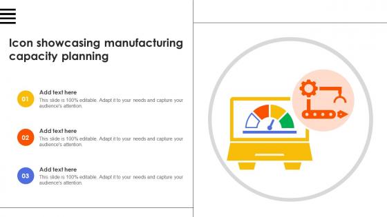 Icon Showcasing Manufacturing Capacity Planning
