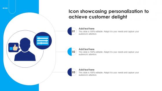 Icon Showcasing Personalization To Achieve Customer Delight