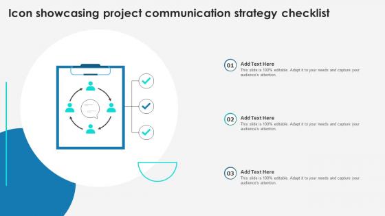Icon Showcasing Project Communication Strategy Checklist