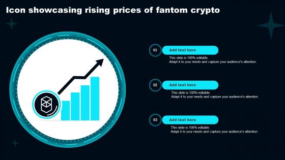 Icon Showcasing Rising Prices Of Fantom Crypto