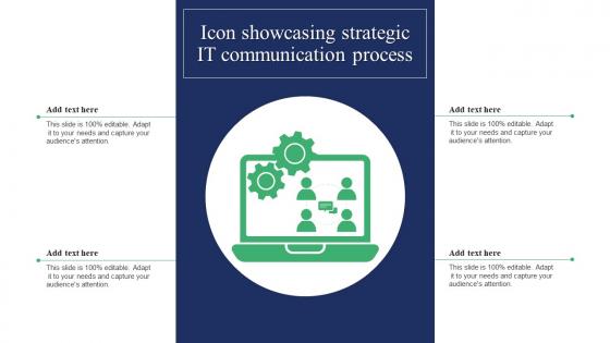 Icon Showcasing Strategic It Communication Process
