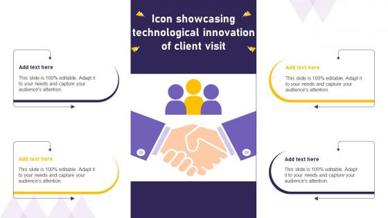 Icon Showcasing Technological Innovation Of Client Visit