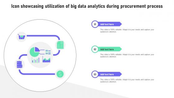 Icon Showcasing Utilization Of Big Data Analytics During Procurement Process