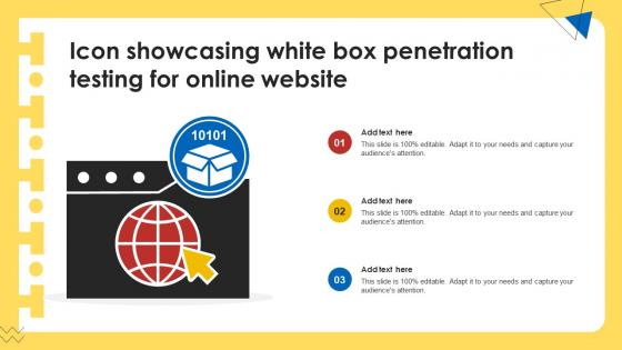 Icon Showcasing White Box Penetration Testing For Online Website