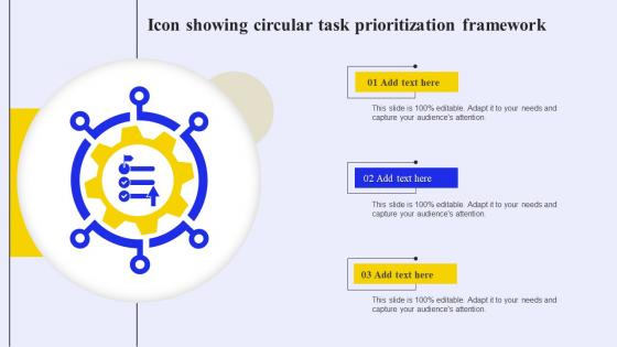 Icon Showing Circular Task Prioritization Framework