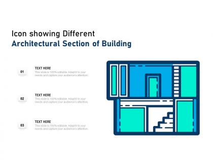 Icon showing different architectural section of building
